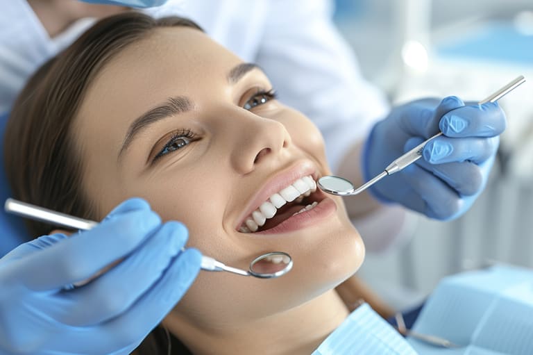 Dental Bridges being carried out in a clinical setting