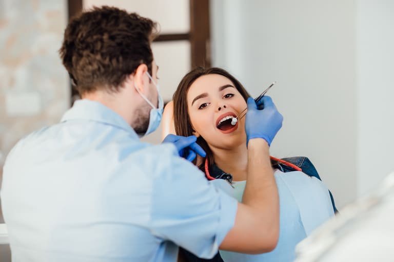 Dental Implants being carried out in a clinical setting