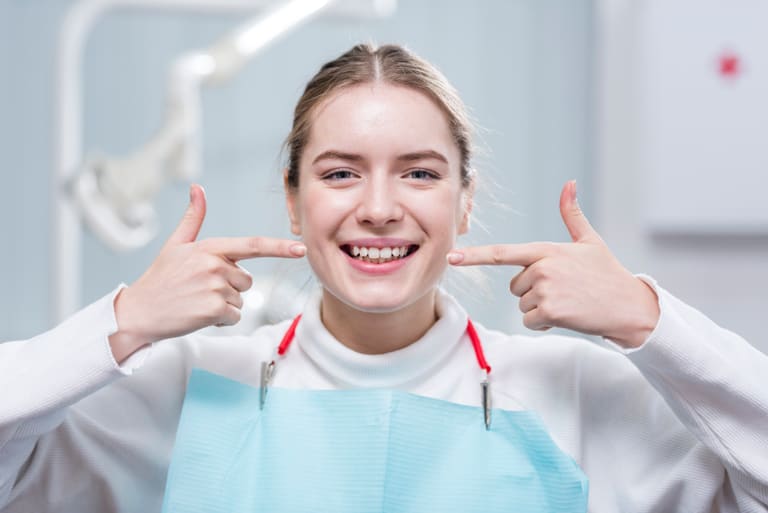 Dental Laminates being carried out in a clinical setting